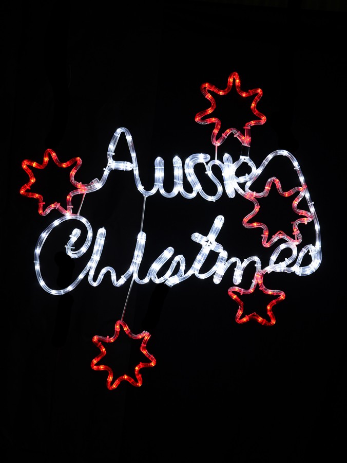 Aussie Christmas LED Rope Light Silhouette - 80cm