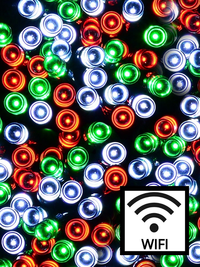 500 Multi Christmas LED WiFi Smart App String Fairy Lights 8 Function | 25m