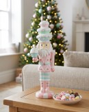 25cm Christmas Sweets & Cupcakes La Patissier Santa Resin Figurine