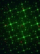 Multi Point Red & Green Flowers & Dots Pattern Garden Laser Light - 12m x 12m