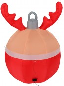 1.2m Adorable Reindeer Bauble Illuminated Christmas Inflatable