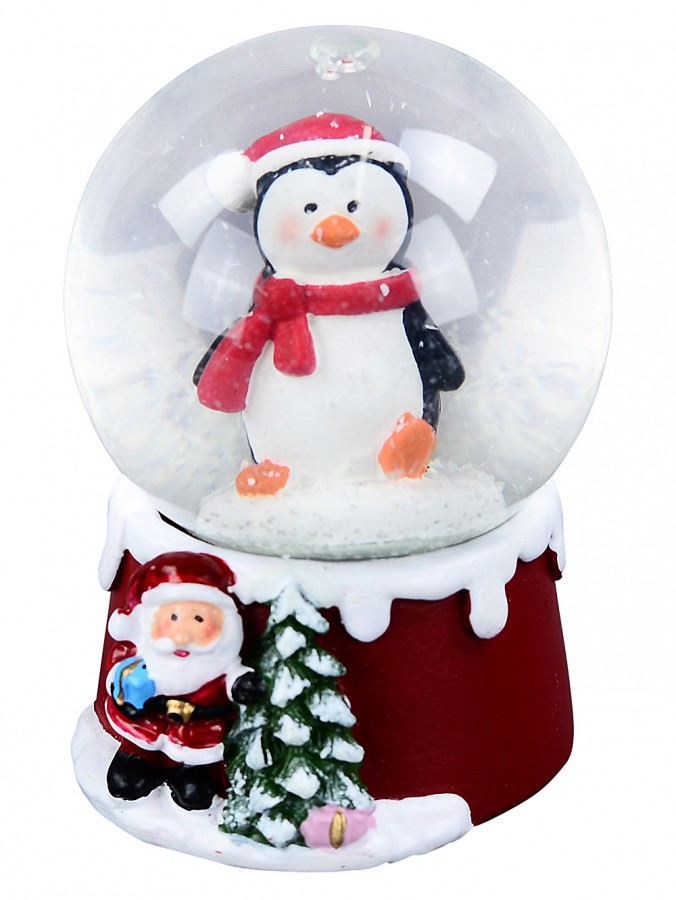 Mini Penguin Christmas Waterball Snow Globe Ornament - 65mm