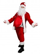 Red Santa Stuffable Novelty Costume Belly - One Size Fits Most