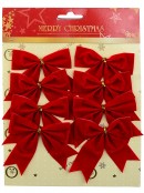 8x Red Velvet Timeless Essential Bows | 80mm