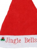Jingle Bells With Bell Decorations Traditional Christmas Santa Hat - 39cm