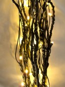 60 Warm White Led Lights On 10 Black Branches - 1m