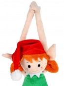 Cute & Cuddly Hanging Elf Girl Christmas Plush Toy - 19cm
