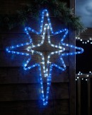 58cm Dynamic Blue & Cool White LED Star Of Bethlehem Outdoor Motif