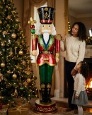 1.8m Red Green & Gold King Nutcracker Life Size Resin Christmas Ornament