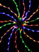 Multi Colour LED Spiral Messier Pinwheel String Light Silhouette - 49cm