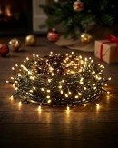 1000 Warm White LED String Fairy Lights 8 Function With Timer | 50m