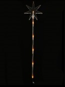 Multi Colour LED North Star Solar Powered Christmas Path Lights - 4 x 48cm