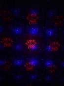 Red Green & Blue Multi Pattern LED Christmas Garden Laser Light | 17m x 15m