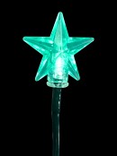 5 Garden Stakes With 30 Multi Colour Super Bright LED Stars - 3.7m