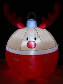 1.2m Adorable Reindeer Bauble Illuminated Christmas Inflatable