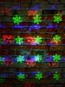 Red Green & Blue Multi Pattern LED Christmas Garden Laser Light | 17m x 15m