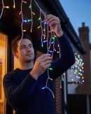1008 Multi Colour LED Icicle Lights 8 Function With Memory Hold | 35m