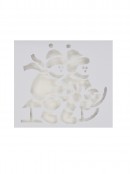 Christmas Themes Reusable Spray Snow Stencil Christmas Decorations - 24cm