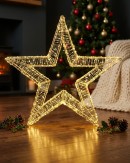80cm Neutral White LED Lucid Star 3D Outdoor Motif | 1700 Seed Bulbs