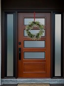 Assorted 36cm Red & Green Reusable Metal Christmas Wreath Hook
