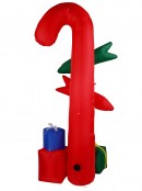 2.7m Giant Candy Cane Signpost With Gifts Illuminated Christmas Inflatable
