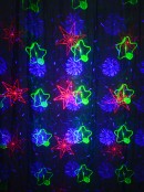Red Green & Blue Multi Pattern LED Christmas Garden Laser Light | 17m x 15m