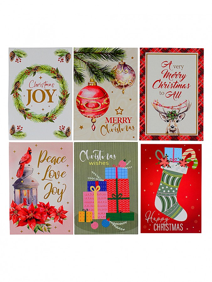 18x 16cm Traditional Design Christmas Greeting Cards