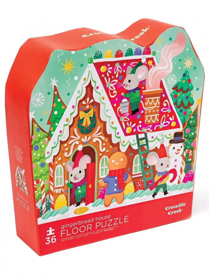 36 Piece Crocodile Creek Gingerbread House Jigsaw Puzzle