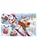 Cute Design With Metallic Highlights Christmas Greeting Cards - 10 x 175mm