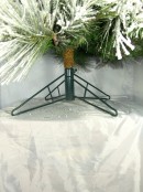 Heavily Flocked Alpine Christmas Tree With Pine Cones - 2.3m