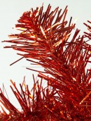 Metallic Red Tinsel Table Top Tree - 45cm