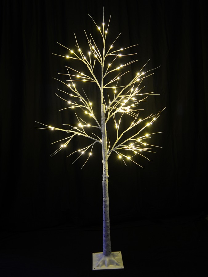 Neutral White LED Twig Branch 3D Christmas Birch Tree - 1.8m