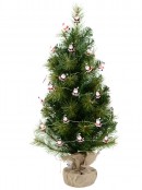 20 Warm White LED Santa's 2m String Fairy Battery Light