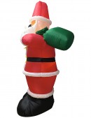 Giant Santa Holding Christmas Sack Illuminated Christmas Inflatable Display - 3m