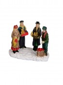 Cruising Santa, Decorating Tree & Gift Giving Christmas Figurines - 8 Piece Set