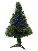 Vibrant LED Multi Colour & Cool White Fibre Optic Tree - 65cm