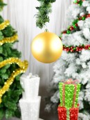 20cm Shiny Metallic Gold Large Display Christmas Bauble