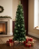 2.3m Montane Pencil Slim Cashmere Dual Tip Christmas Tree | 691 Tips