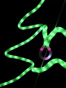 Christmas Tree with Star & Ball LED Rope Light Silhouette - 1.1m