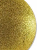 Gold Glittered Large Display Bauble Christmas Decoration - 20cm