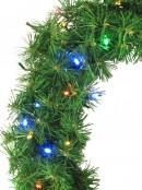 60 Multi Colour Lighting Connect LED Pine Wreath - 50cm