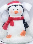 Mini Penguin Christmas Waterball Snow Globe Ornament - 65mm