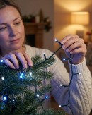 1000 Blue & Cool White LED String Fairy Lights 8 Function | 50m