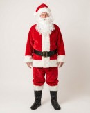 Premium 7 Piece Jolly Santa Suit Costume | Complete Set - One Size Fits Most