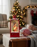 24cm Elves, Candy & Gingerbread LED Christmas Snow Globe Lantern