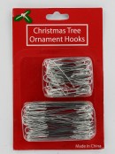 Silver Wire Ornament & Decoration Hanger - 100 Pack