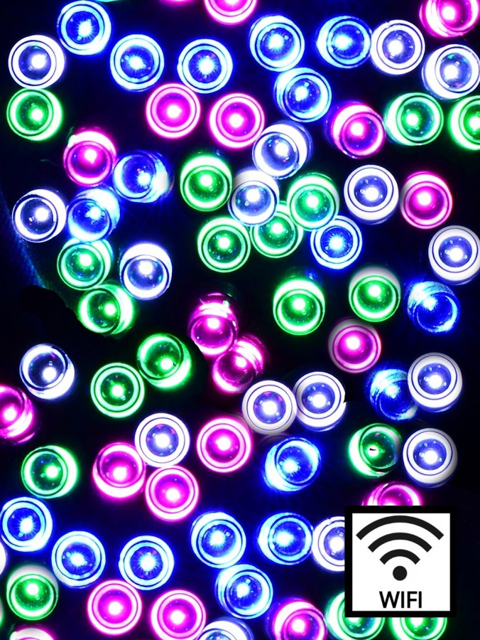 500 Multi Pastel Colour LED WiFi Smart App String Fairy Lights 8 Function | 25m