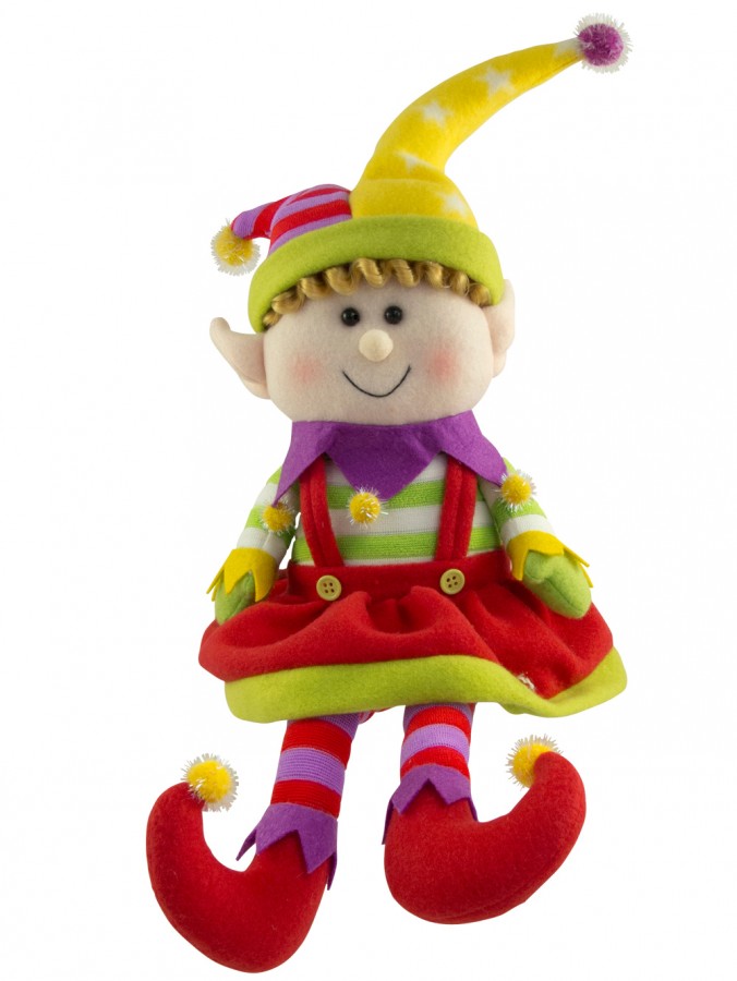 Plush Sitting Super Cute Elf Girl - 46cm