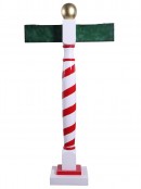 North Pole Signpost Resin Life Size Christmas Statue Decor Ornament - 1.8m