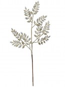 Gilded Gold Fern Leaf Spray Clip Stem With Iridescent Diamantes | 62cm